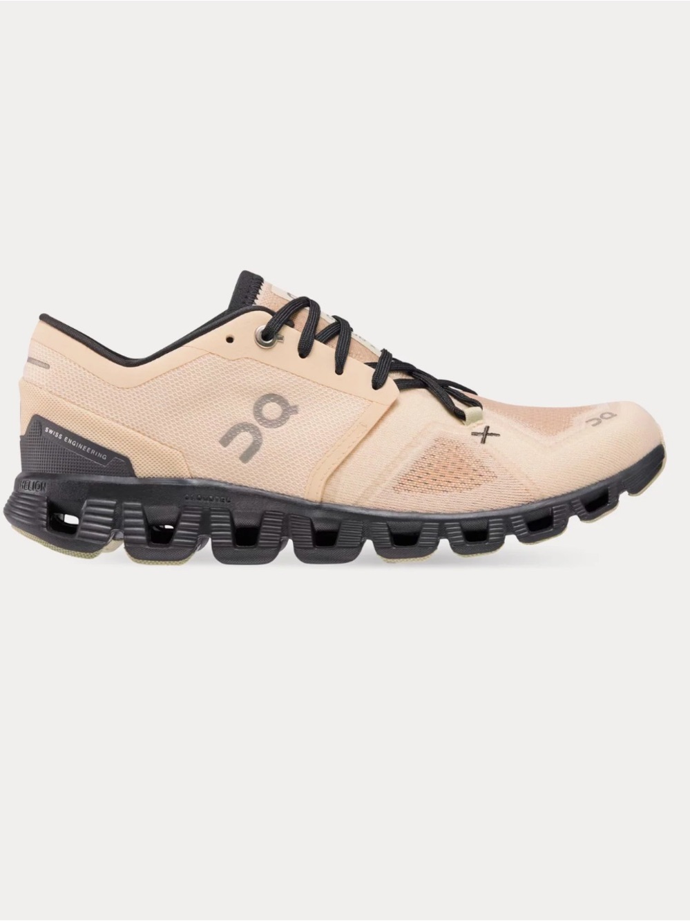 On Cloud X 3  women’s Athletic Shoes - Fawn/Magnet color, size 10